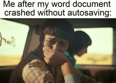Will Byers from Stranger Things crying