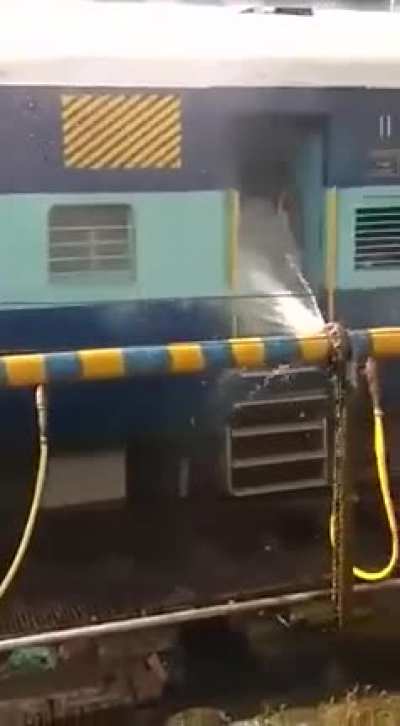 Indian railways. Free shower for all 🧚🏻‍♀️