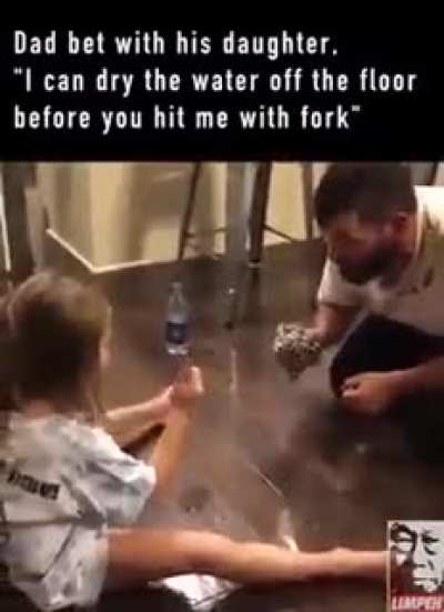 The way he mop the floor