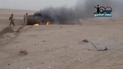 Iraqi PMU forces overrun an ISIS position in the Makhoul Mountains (2015)