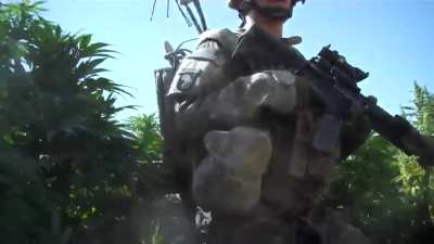 [Modern] 101st ABN soldiers ambushed near a weed field, circa 2010. Afghanistan