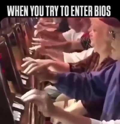 POV: entering BIOS