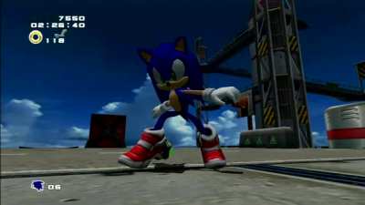 I made Sonic with lazy sound effects.