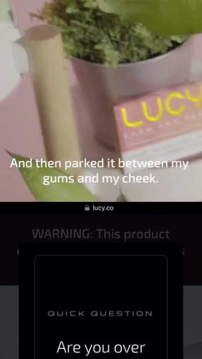 This advertisement seems to be trying to convince people, who never smoked or vaped, to start using nicotine gum.