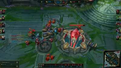 Towers reduce incoming damage by 66.66% and become immune to true damage when no enemy minions or rift herald are nearby.