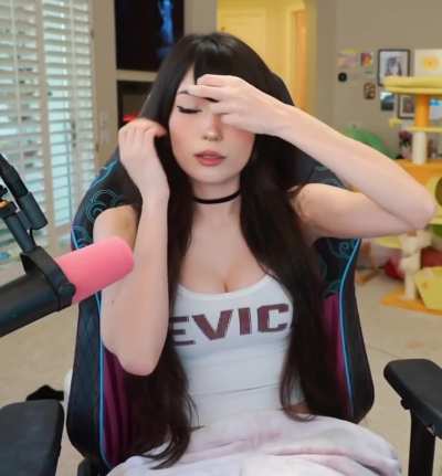 Emi showing off her shirt
