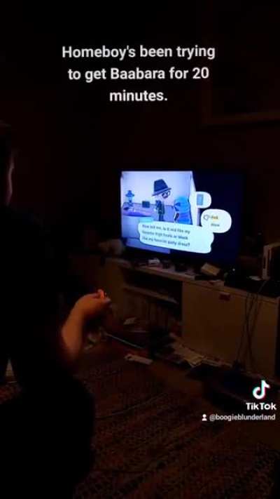 My mate spent over 20 minutes trying to get Baabara on Animal Crossing...