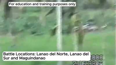 Philippine Marines fighting the MILF out on the rice fields, circa 2000..