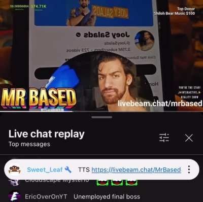 &ldquo;Joey Salads&rdquo; was the one harassing Mr Based and Josh at the window