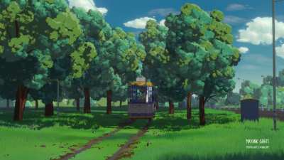 First Time using Blender for a Ghibli type Scene