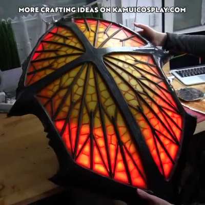 I built a Diablo shield with 560 animated LEDs and a smoke machine. It&lsquo;s also very cute. 😊