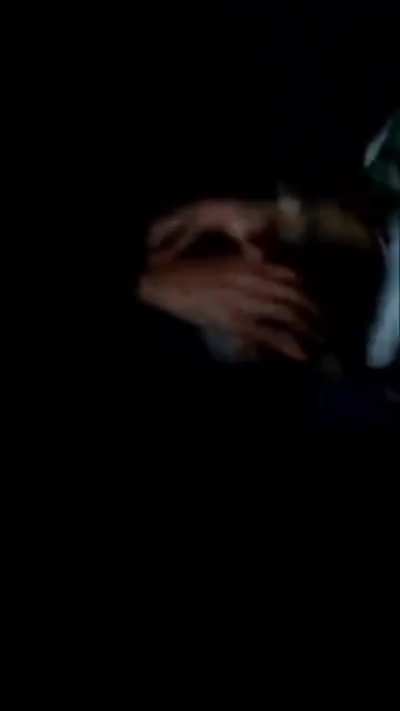 Playing horror games at night