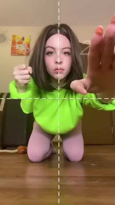 Trying to be a superhero.