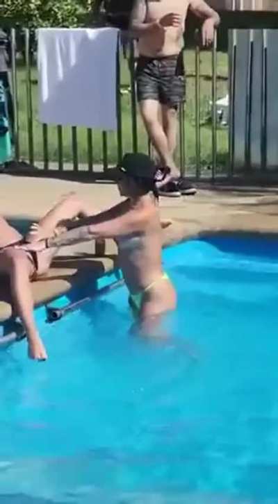 at a public pool