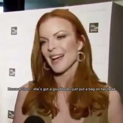 Howard Stern &amp; Donald Trump making fun of Desperate Housewives Marcia Cross&rsquo; looks in 2005. They truly could never compete with her beauty! 