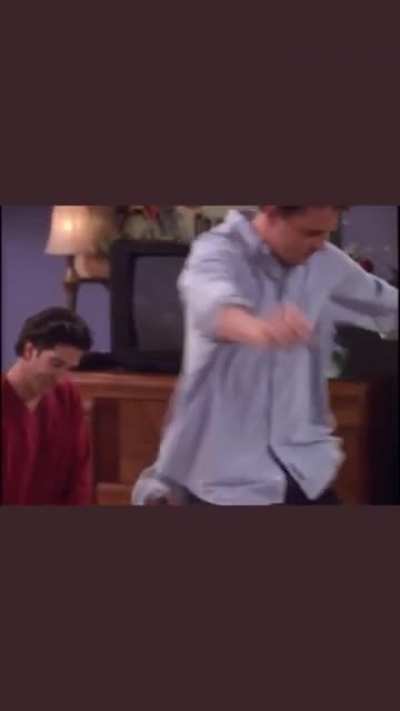 My favourite blooper! Good to know that Chandler&rsquo;s dancing really is just Matthew Perry&rsquo;s dancing.