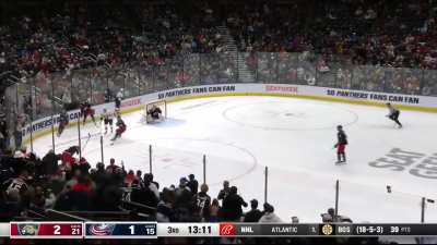 Gudbranson tackles Cousins to the ground and punches him repeatedly while he's down on the ice.