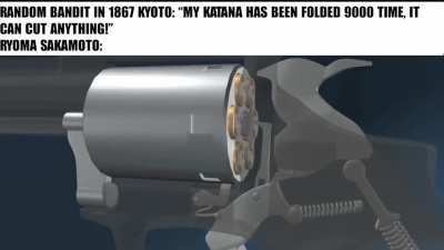 Ryoma Sakamoto: "I have a thousand bullet in this six chamber revolver"