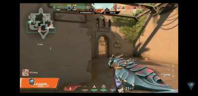This happened during a pro tournament in India