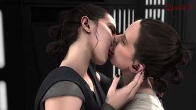 Sith Rey and Rey making out (Quick-E)