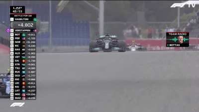 [Race] "Why the f**k did nobody listen to me when I said it was a two-stopper?", Bottas says, somewhat unhappily.