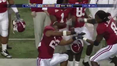 When a young Julio Jones and Mark Ingram MOCKED Tim Tebow and Florida’s Gators chomp celebration in their face.