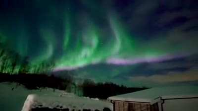 In Norwegian Isle of Senja this is what you see when you go outside