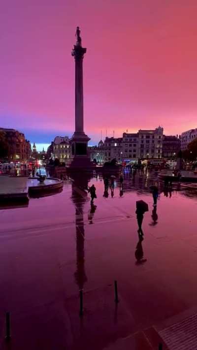 Trafalgar sunset, after last night&rsquo;s storm.