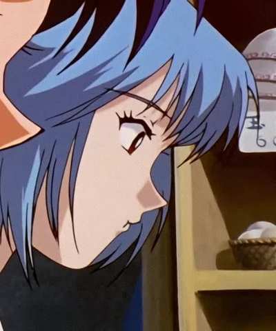 Rei goes 'munch'