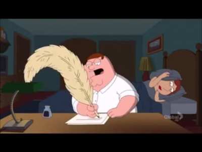 Peter says the funny word