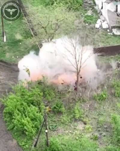 47th OMBr FPV drone turns russian soldier inside out