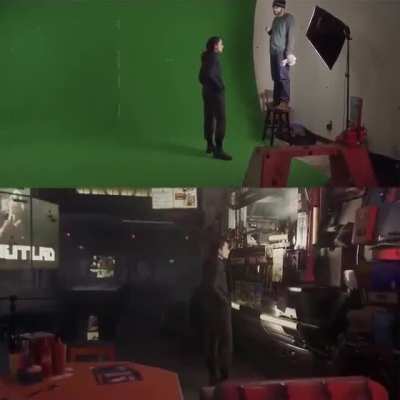 The power of a green screen and high level editing.