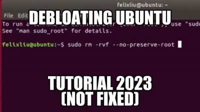 Ubuntu users, this is a joke