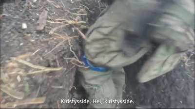 Finnish platoon leader "Muumi" is wounded by mortar shrapnel in Ukraine, Autumn 2023 (Newly released footage)