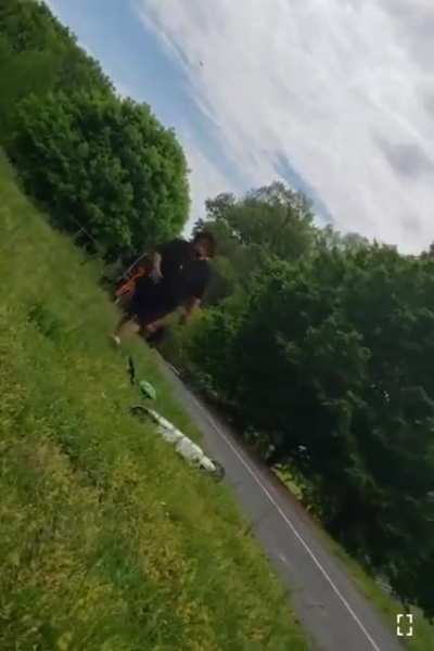 HMF while I ride this scooter