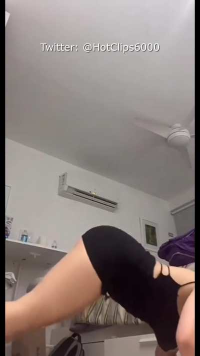 Huge Latina tits slip out of dress