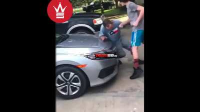 Stepdad calls kid's friend the N word. Kid knocks out stepdad.