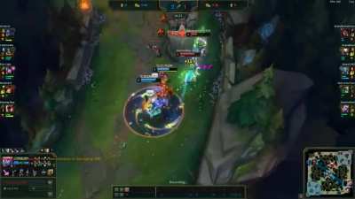 Saved my adc and turned the fight around with raka