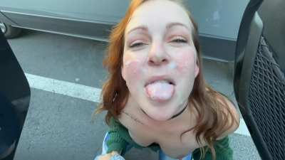 This was my Christmas cumwalk at a busy mall