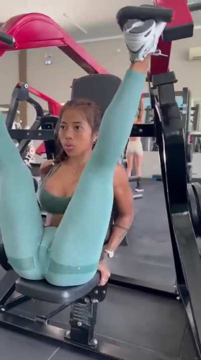 Definitely doesn't want attention at the gym