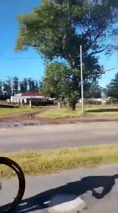 Accidente en bicisenda bonaerense