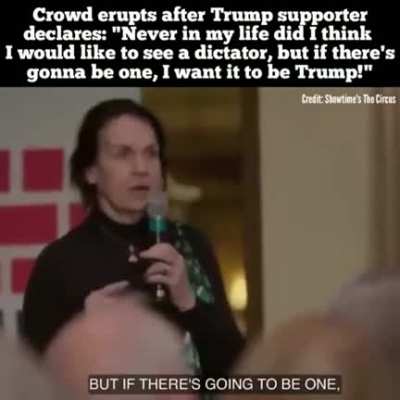 The Nazi psychos on Parler are so brainwashed by fascist propaganda, they actually WANT Trump to be a dictator. And they call that 