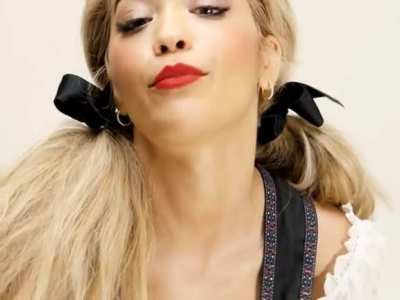 "Come on, get your dick out. I know you want to fuck my beautiful, big, bouncing boobs" - Rita Ora