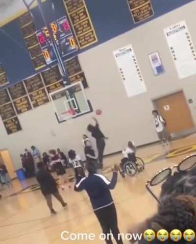 Going for a swish!