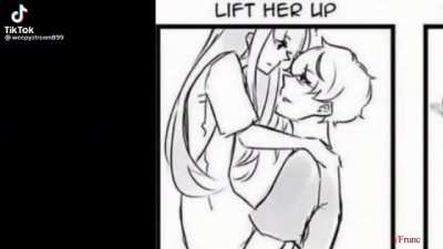 lift her up....