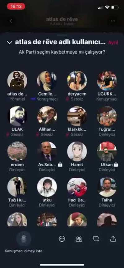 Aktroller twitter toplantısı. &Ccedil;atırdamalar başlamış.