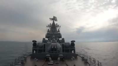 Last Known FOOTAGE of Russian Cruiser "Moskva" Before Being DESTROYED by Ukrainian Missile "Neptun"