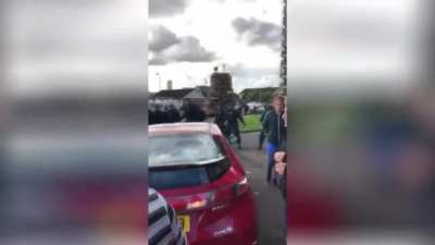 civil protection raiding another block