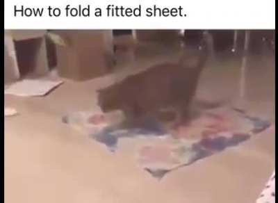 Professional fitted sheet folder