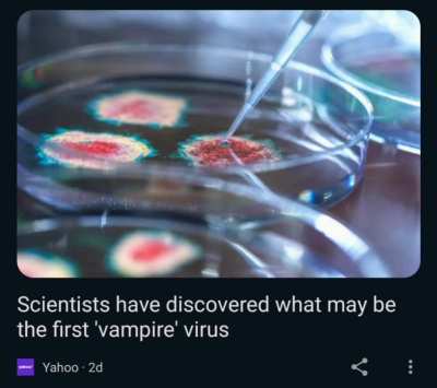 A "Vampire virus" you say?